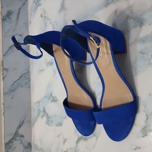 Aldo cobalt blue  two inch block heels size 7.5